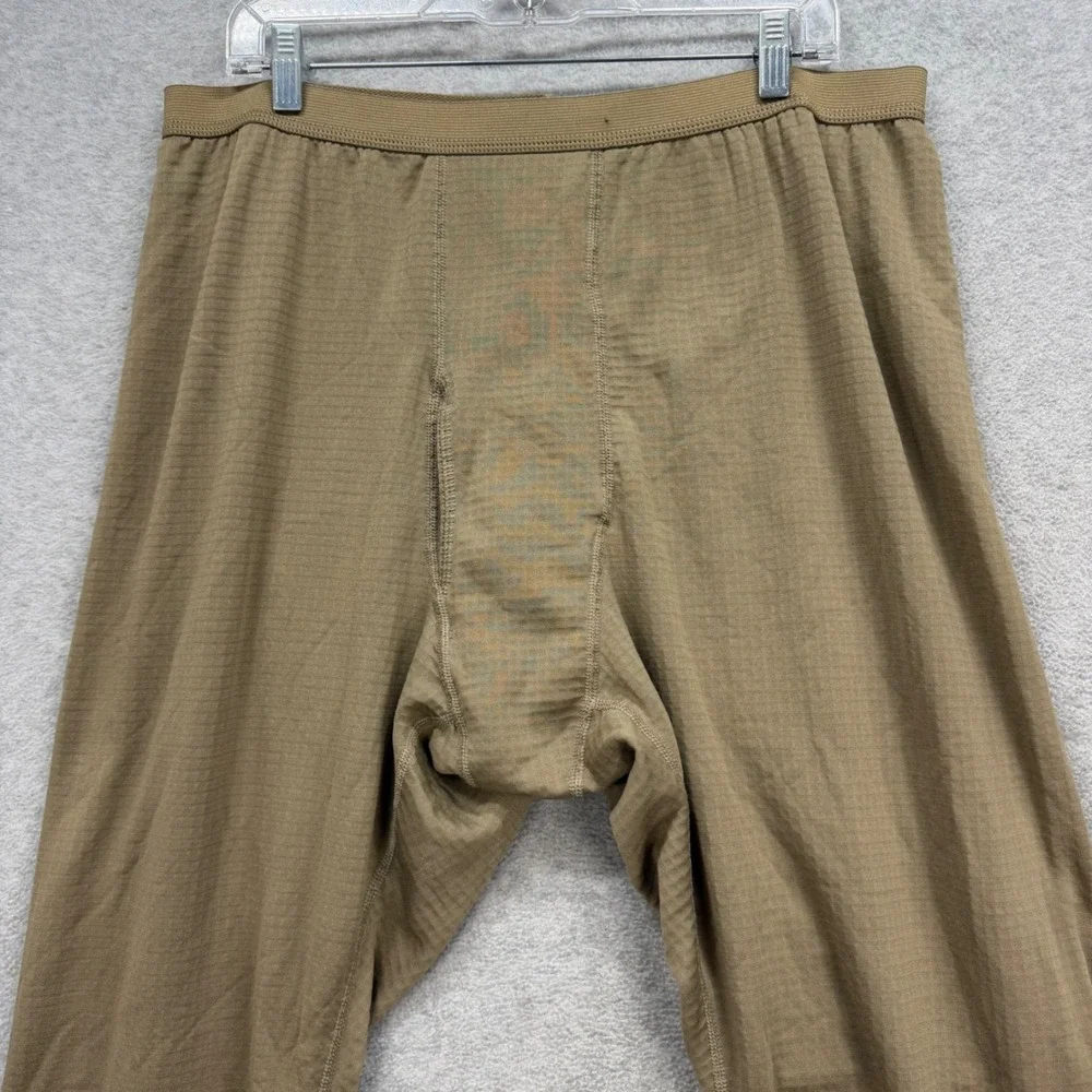 US Army Drawers Thermal Base Layer Pant Mid Weight Gen III Mens XL Regular Brown